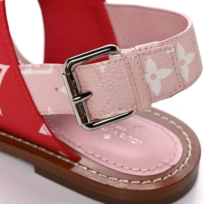 Louis Vuitton Monogram Escale Palma Sandals 38.5 Rouge 11 of 11