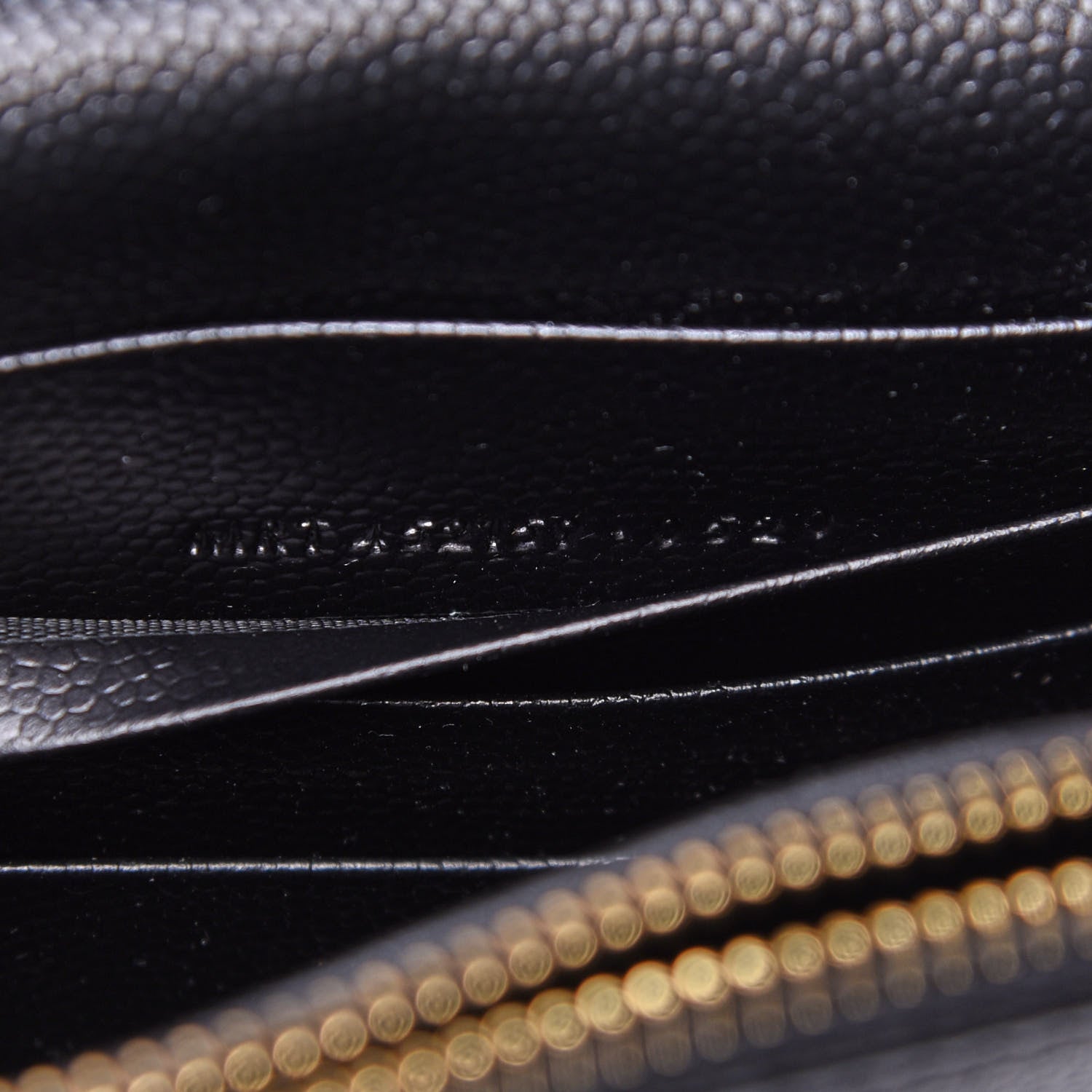 Saint Laurent Grain De Poudre Classic Monogram Kate Tassel Chain Wallet Black 6 of 10
