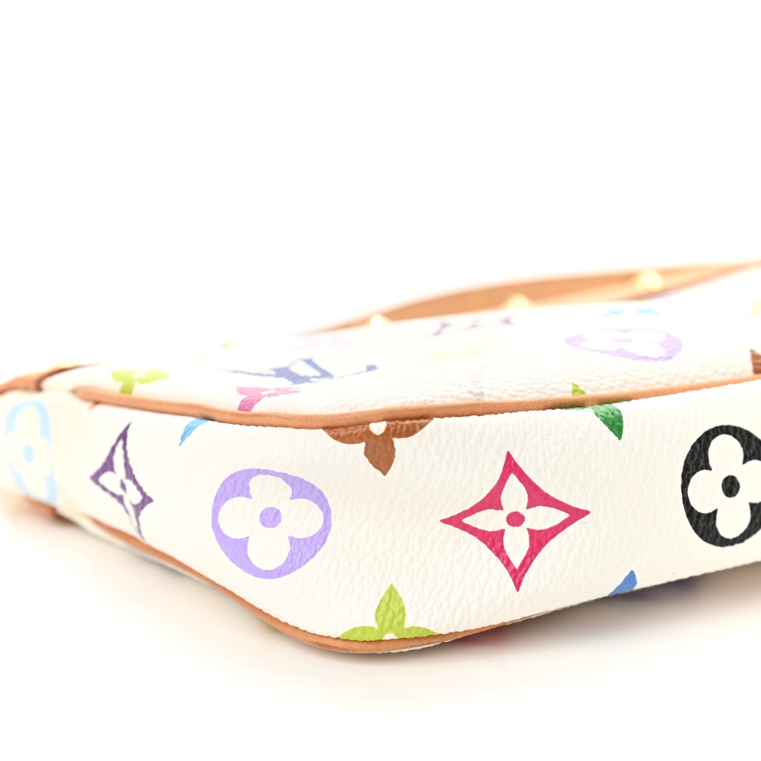 Louis Vuitton Monogram Multicolor Pochette Accessories White 8 of 9