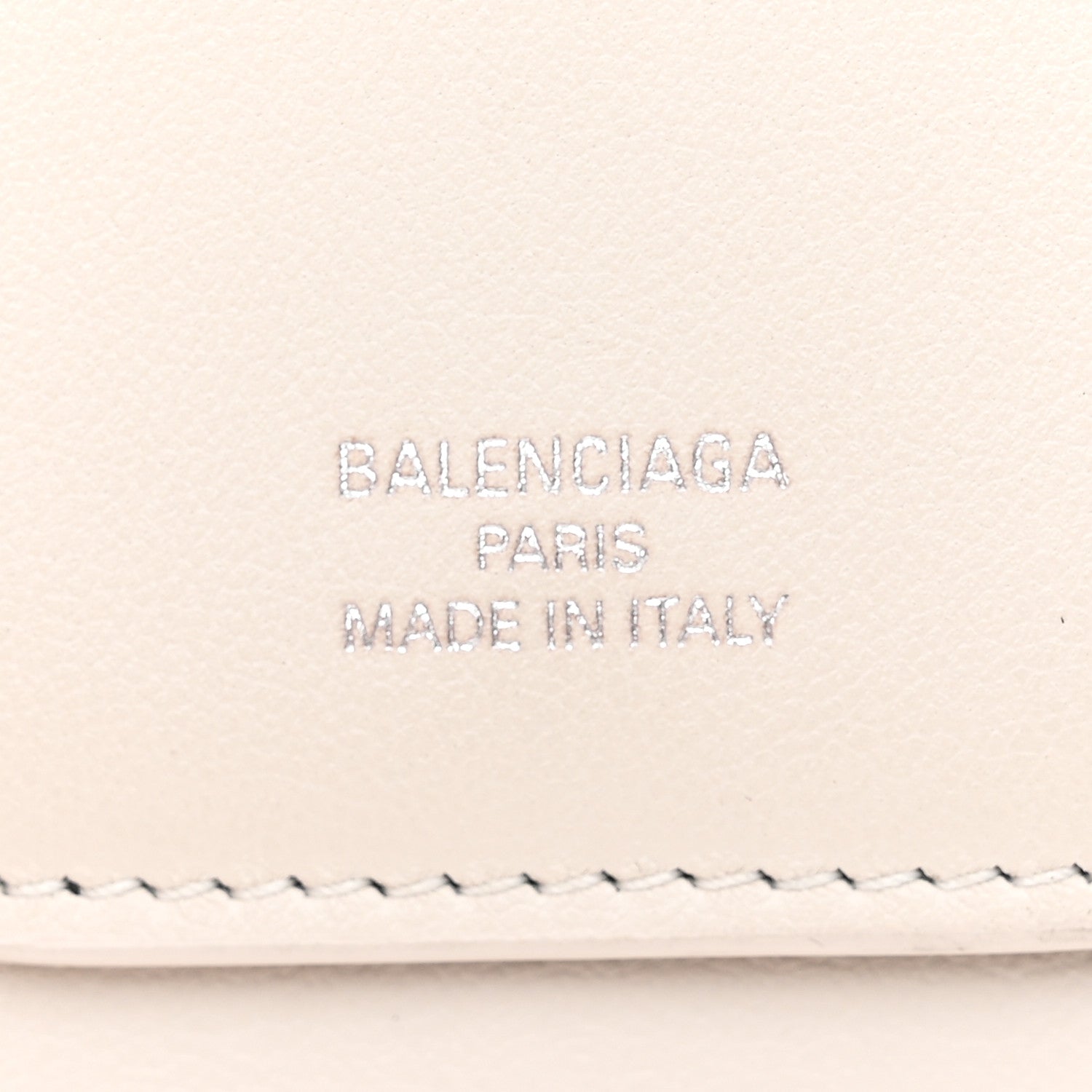Balenciaga Smooth Calfskin Logo Envelope Compact Wallet White 7 of 8