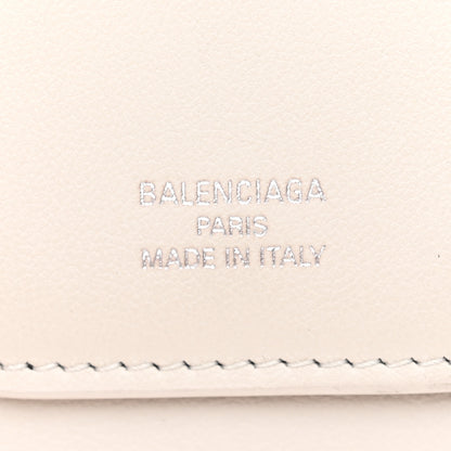 Balenciaga Smooth Calfskin Logo Envelope Compact Wallet White 7 of 8