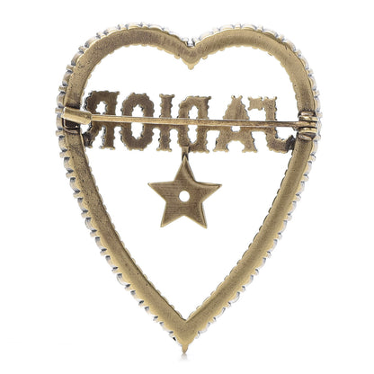Christian Dior Crystal Heart J'Adior Brooch 3 of 4