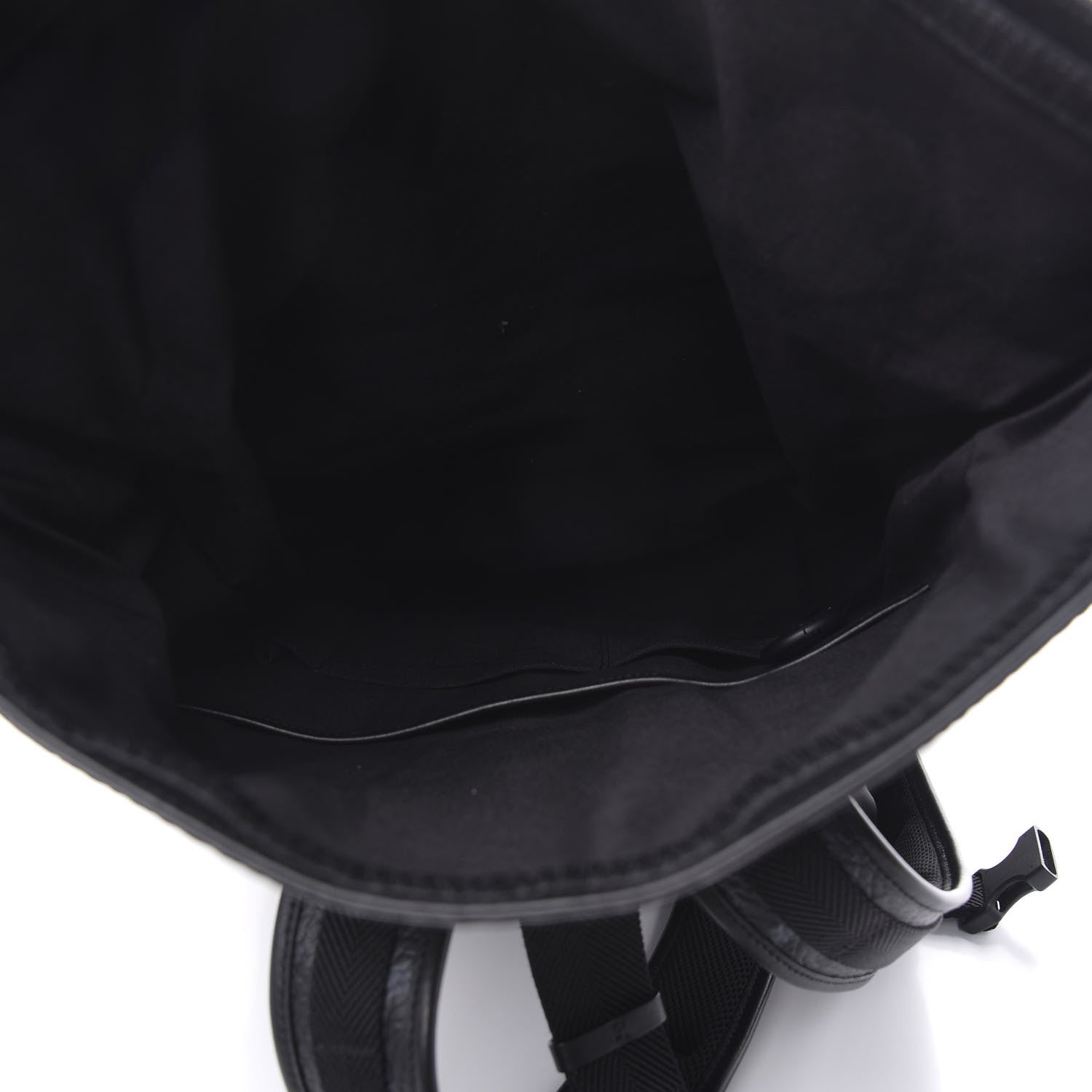 MCM Striped Visetos Roll Top Backpack Black Cognac 5 of 10