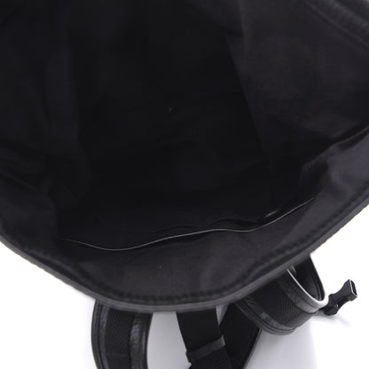 MCM Striped Visetos Roll Top Backpack Black Cognac 5 of 10