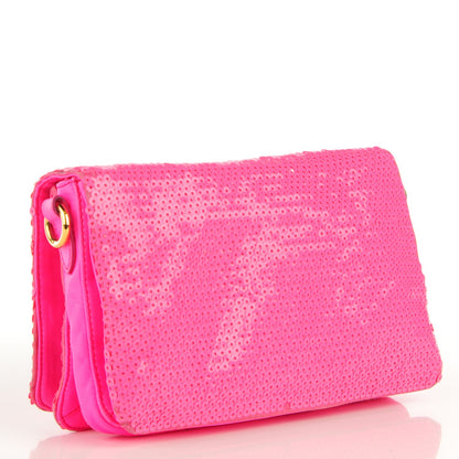 Miu Miu Sequined Crossbody Bag Pink 3 of 13