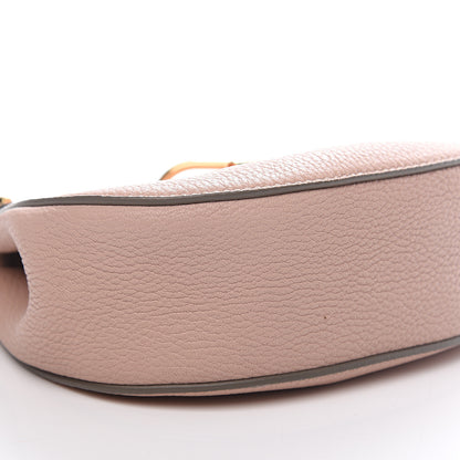 Chloe Grained Lambskin Mini Drew Shoulder Bag Cement Pink 7 of 13