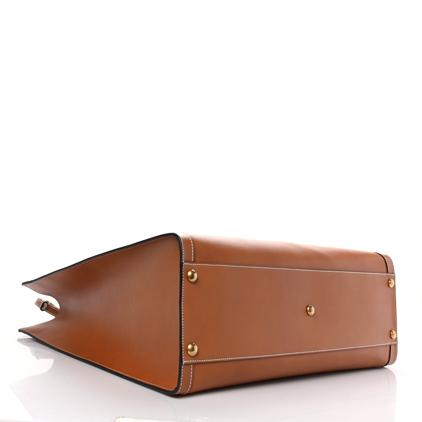 Calfskin Studded Maxi Diana Tote Bag Cuir