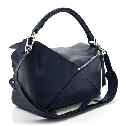 Loewe Calfskin Large Puzzle Bag Marine 3 of 18