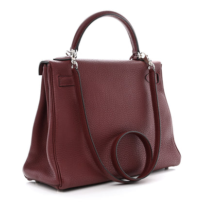 Hermes Fjord Kelly Retourne 32 Rouge H 3 of 14