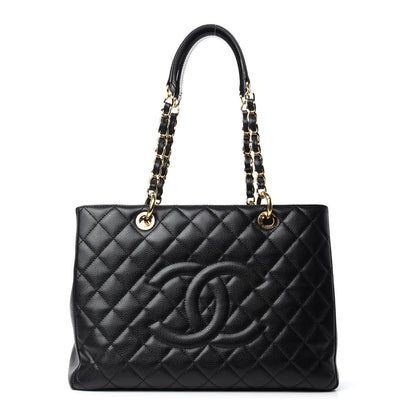 Chanel Caviar Quilted Grand Shopping Tote GST Black 1 of 10