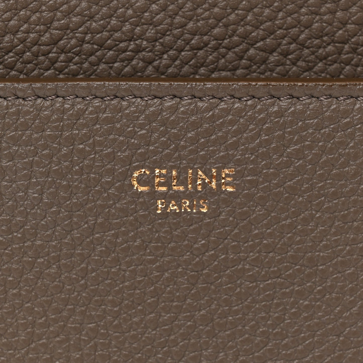 Soft Grained Calfskin Sangle Bucket Bag Taupe