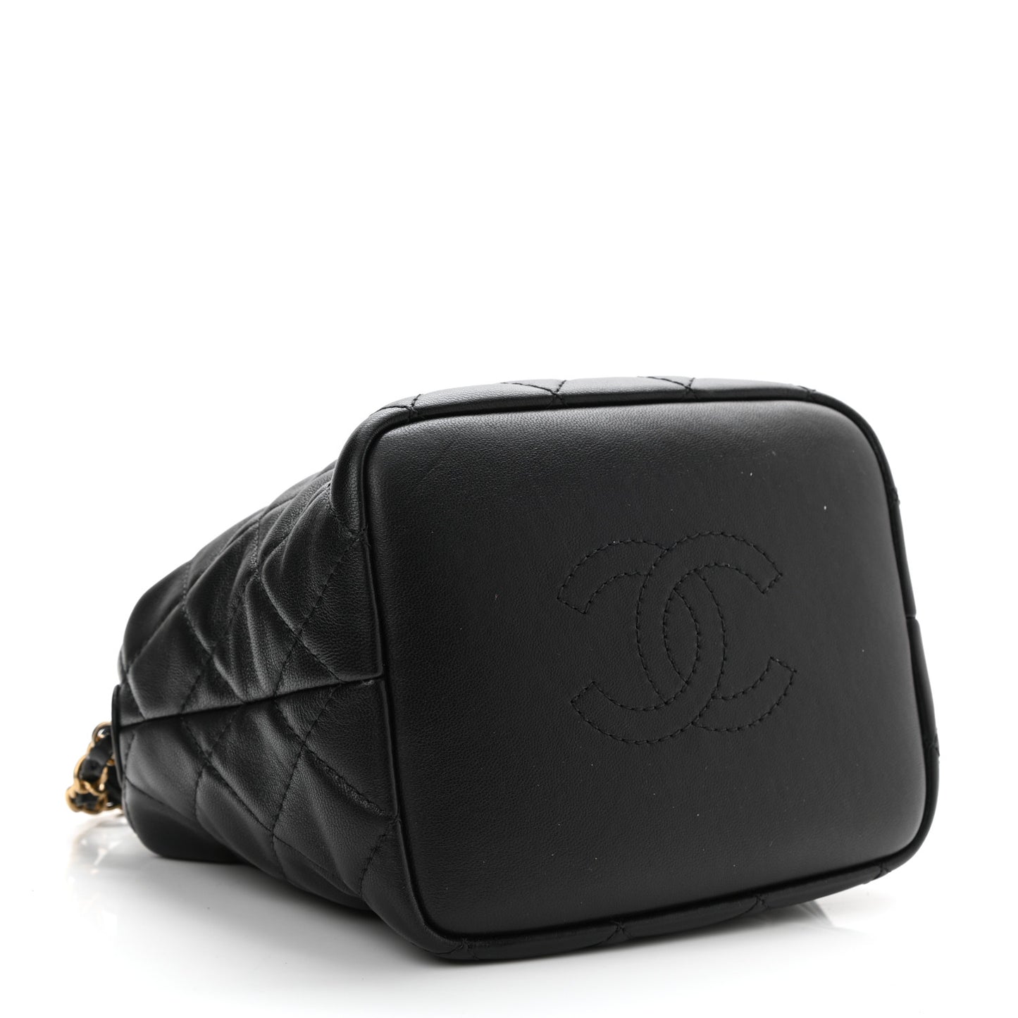 Lambskin Quilted Small Perfect Meeting Hobo Black