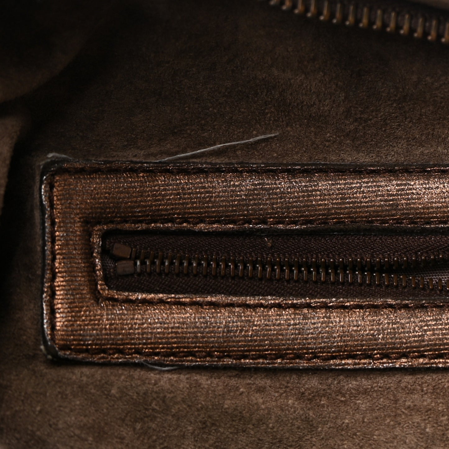 Metallic Nappa Intrecciato Large Veneta Hobo Copper