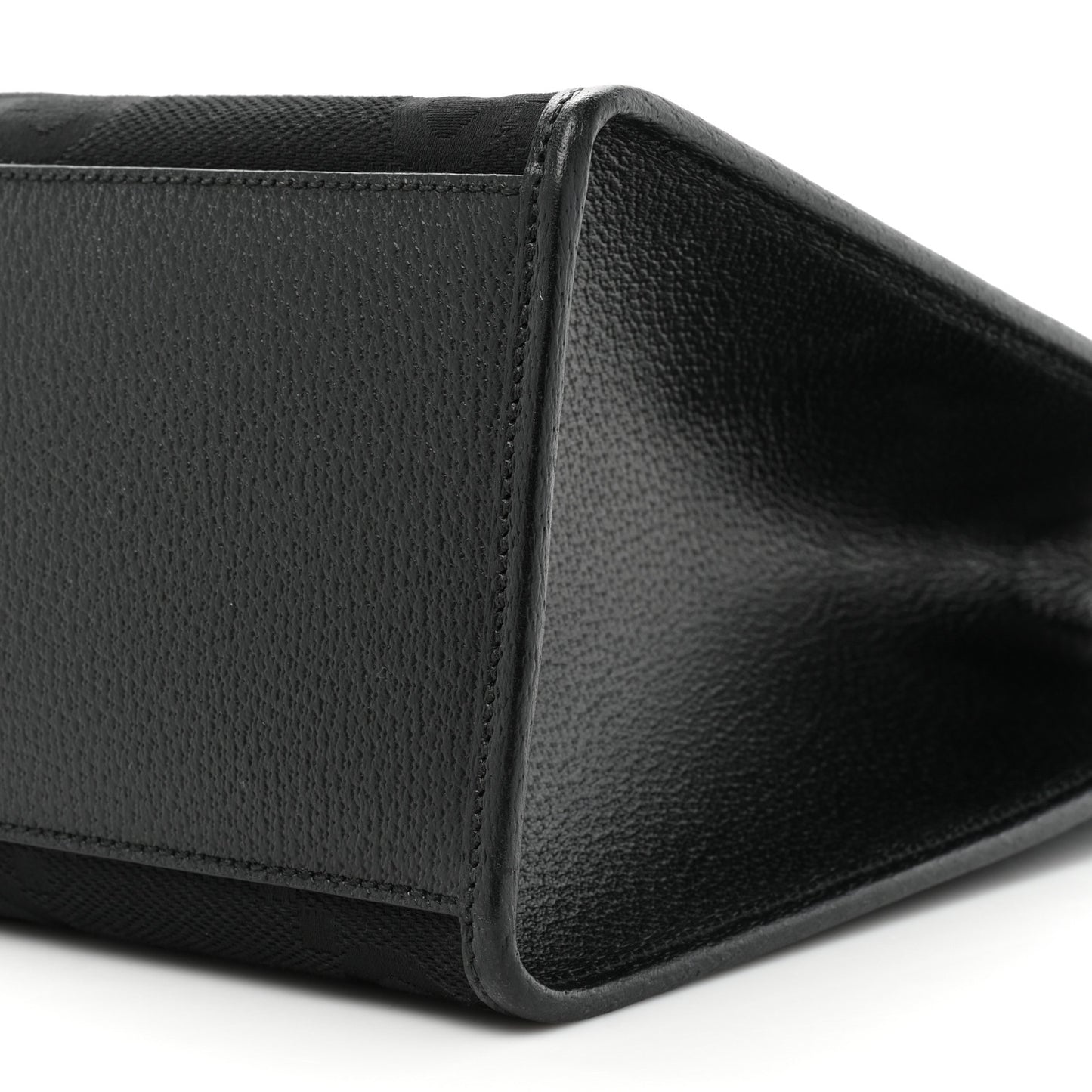 Monogram Jumbo GG Textured Dollar Calfskin Tote Bag Black