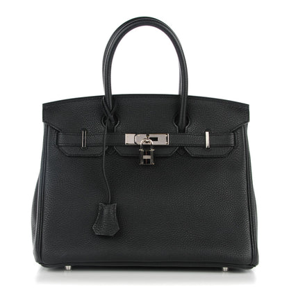 Hermes Taurillon Clemence Birkin 30 Black 1 of 22