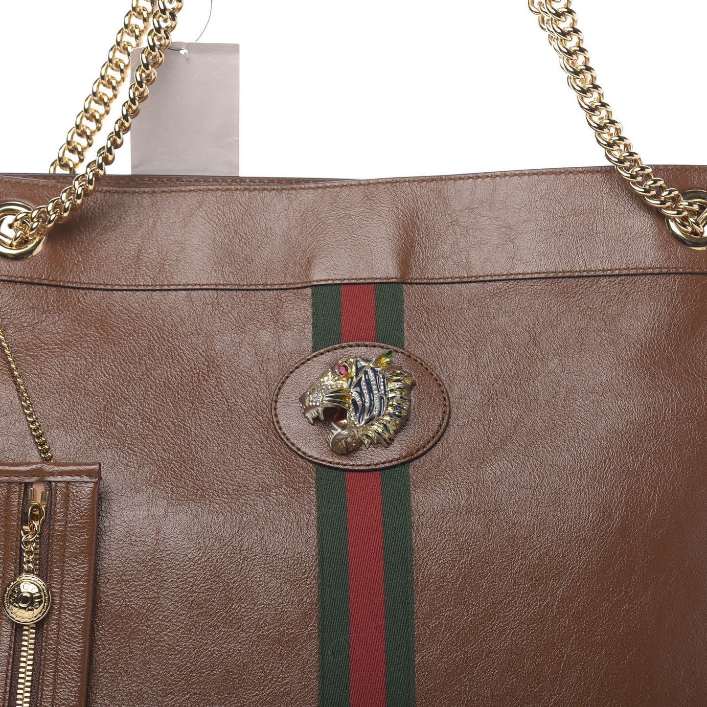 Calfskin Large Rajah Chain Tote Cuir