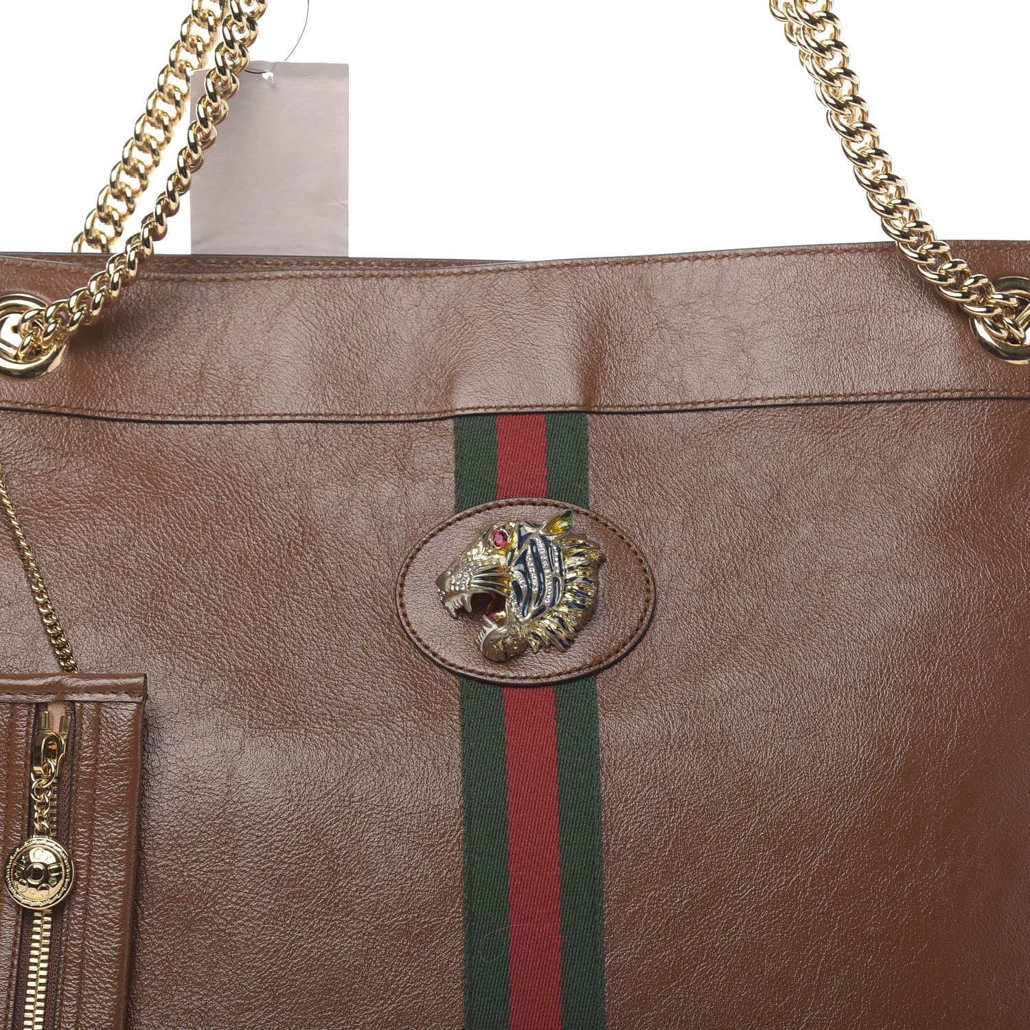 Gucci Calfskin Large Rajah Chain Tote Cuir 11 of 11