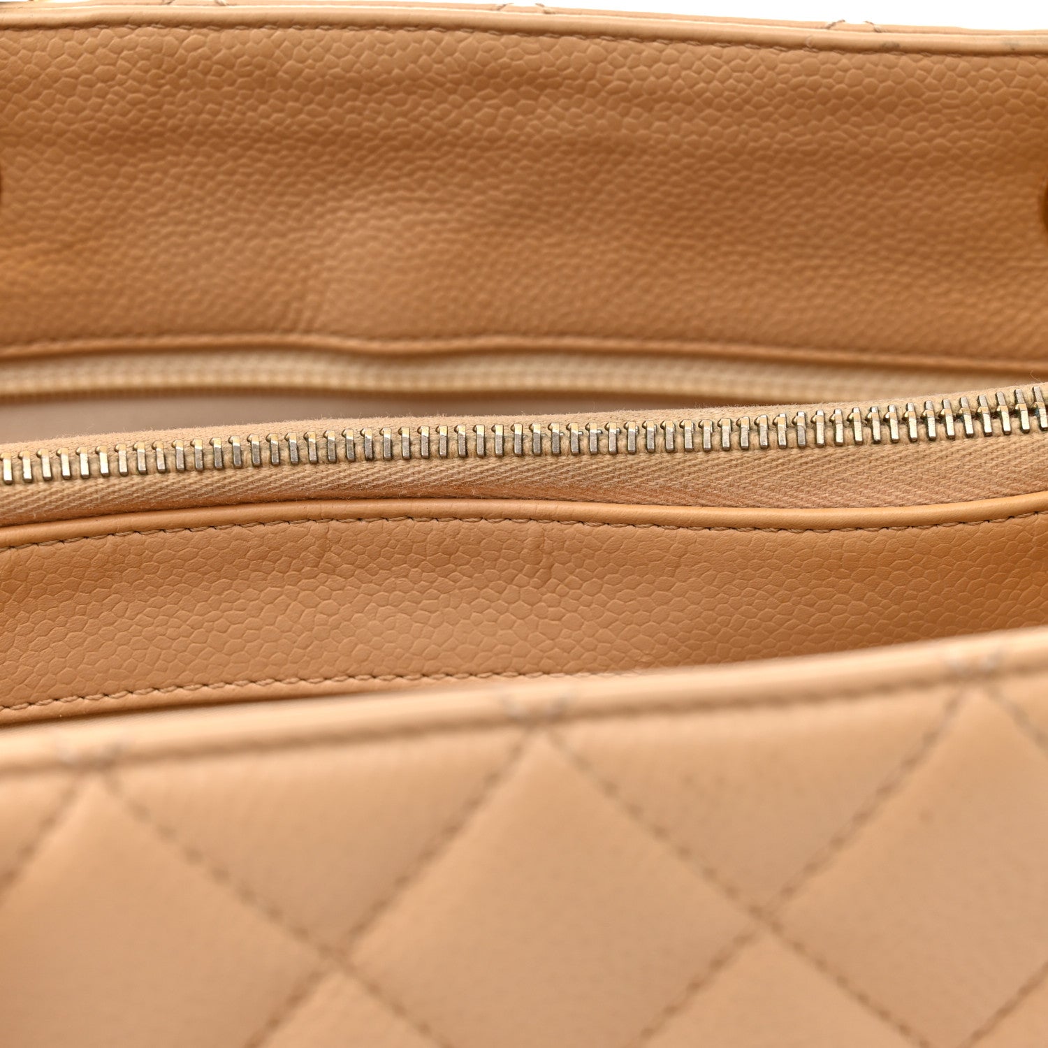 Chanel Caviar Quilted Grand Shopping Tote GST Beige Clair 15 of 15