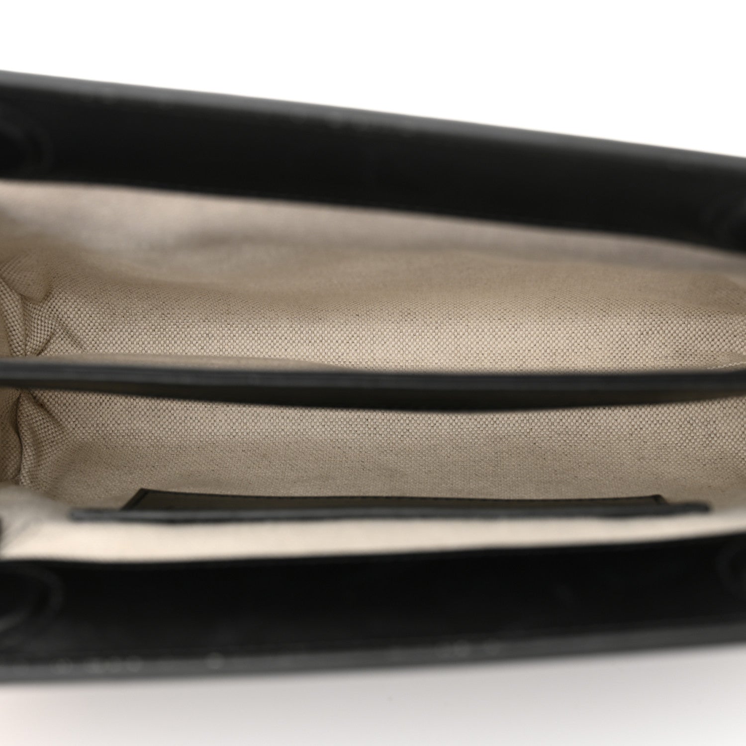 Gucci Calfskin GG Matelasse Small Slim Chain Shoulder Bag Black Natural 5 of 11