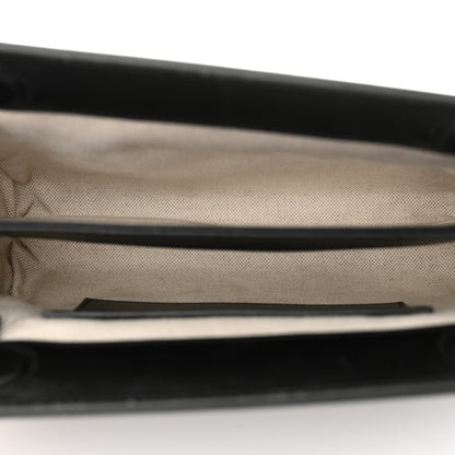 Gucci Calfskin GG Matelasse Small Slim Chain Shoulder Bag Black Natural 5 of 11