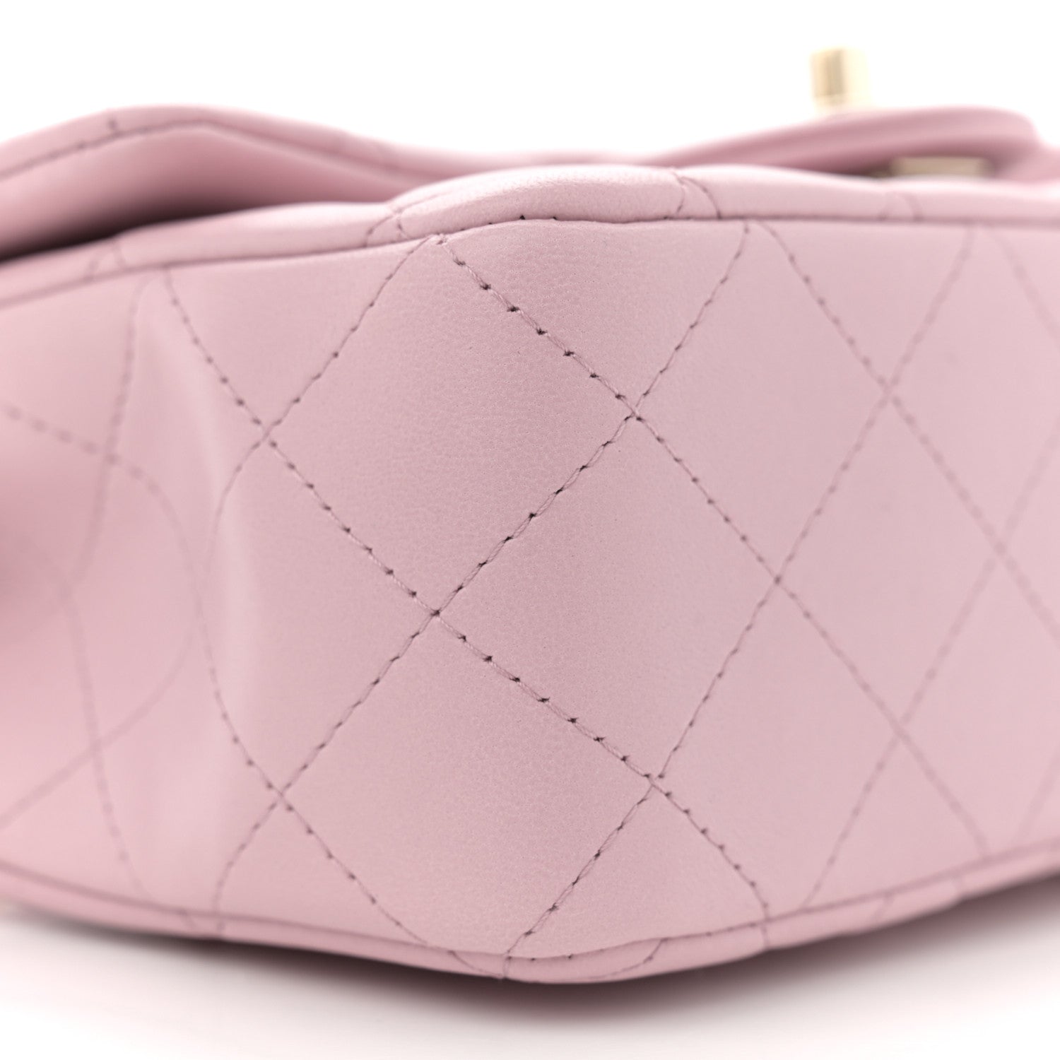 Chanel Lambskin Quilted Mini Top Handle Rectangular Flap Light Pink 9 of 11
