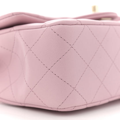 Chanel Lambskin Quilted Mini Top Handle Rectangular Flap Light Pink 9 of 11