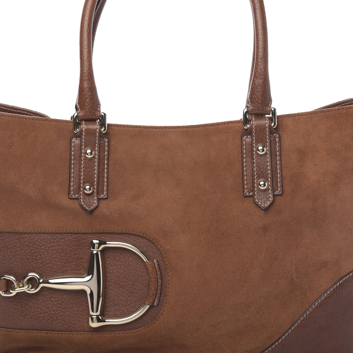 Suede Calfskin Medium Hasler Tote Brown