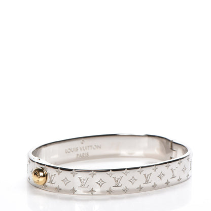 Louis Vuitton Palladium Monogram Nanogram Cuff S 3 of 7