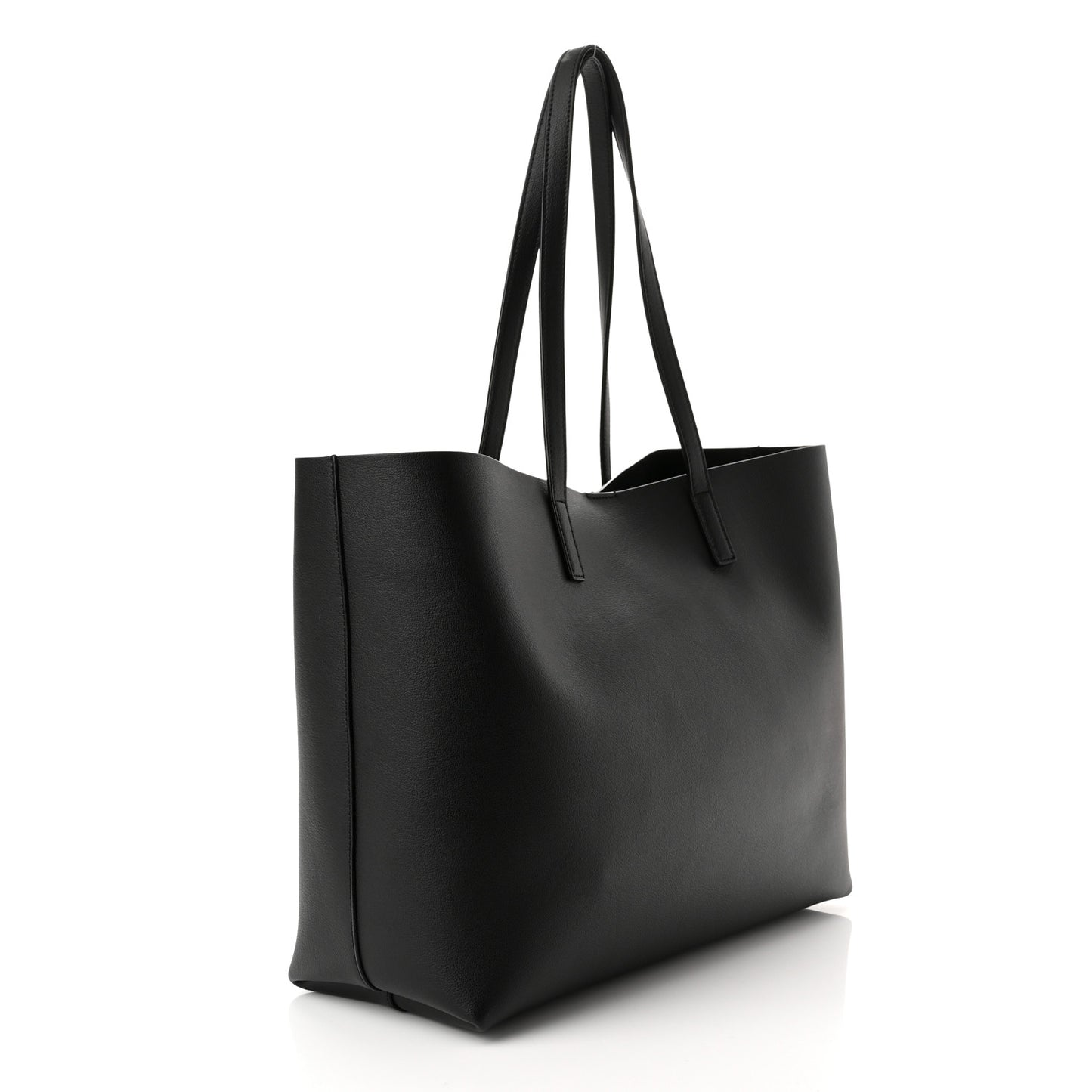 Calfskin Large Shopping Tote Black