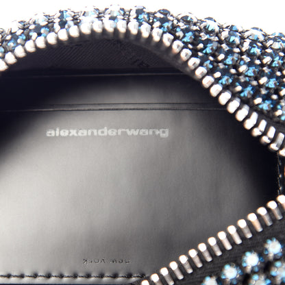 Alexander Wang Mesh Crystal Rhinestone Mini Heiress Pouch Navy 7 of 10