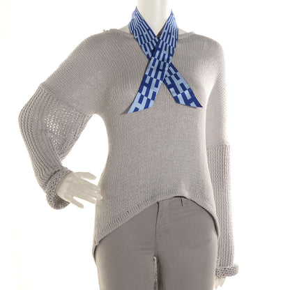 Hermes Silk Twilly Op H Indigo Ciel 2 of 5