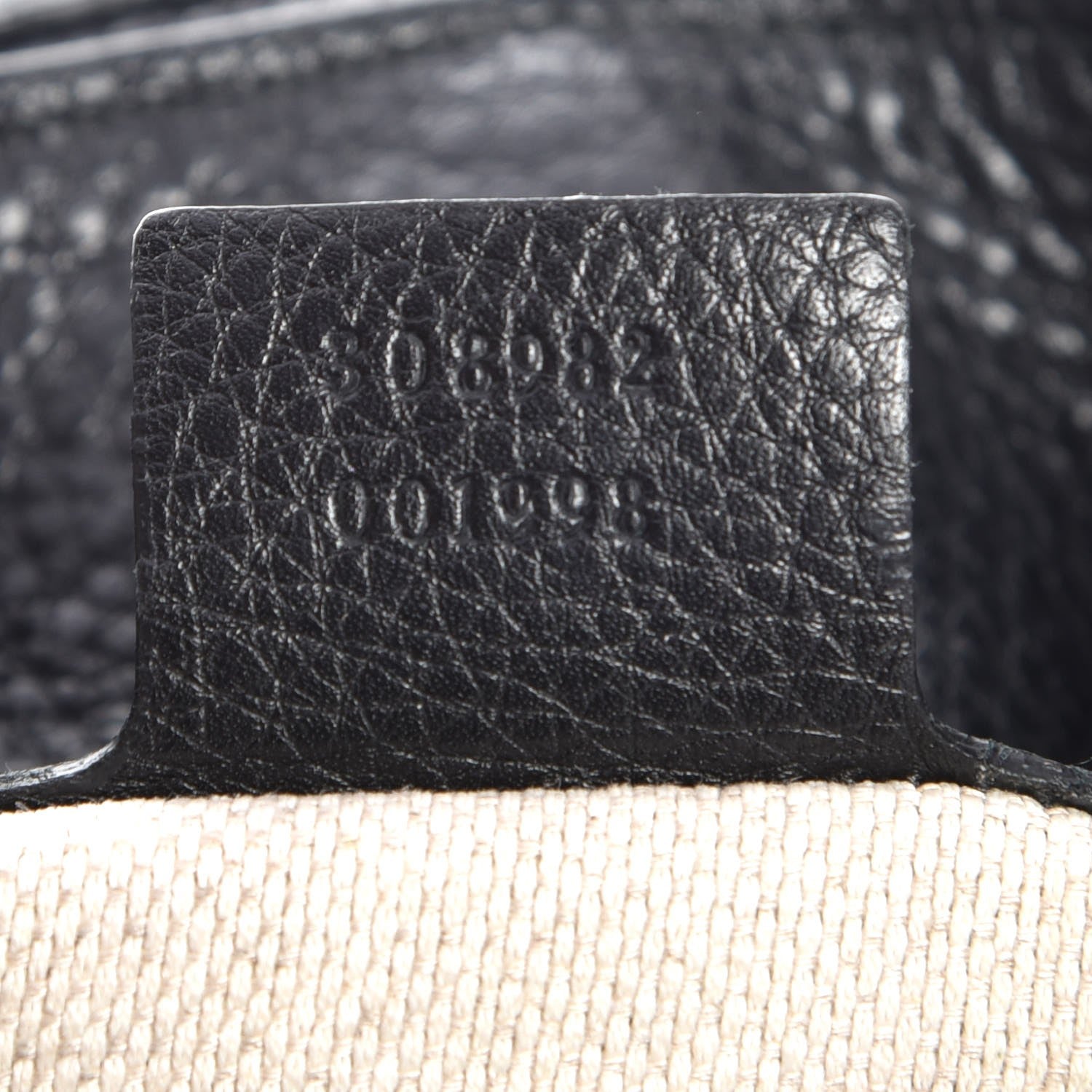 Gucci Pebbled Calfskin Medium Soho Chain Shoulder Bag Black 8 of 10