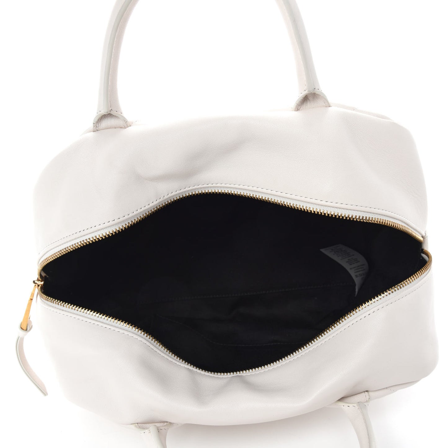 Nappa Quilted Icon Bowler White