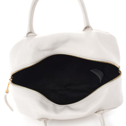 Versace Nappa Quilted Icon Bowler White 5 of 9