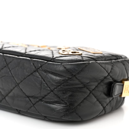 Chanel Aged Calfskin Quilted Mini Lucky Charm Reissue Camera Case Black 10 of 10