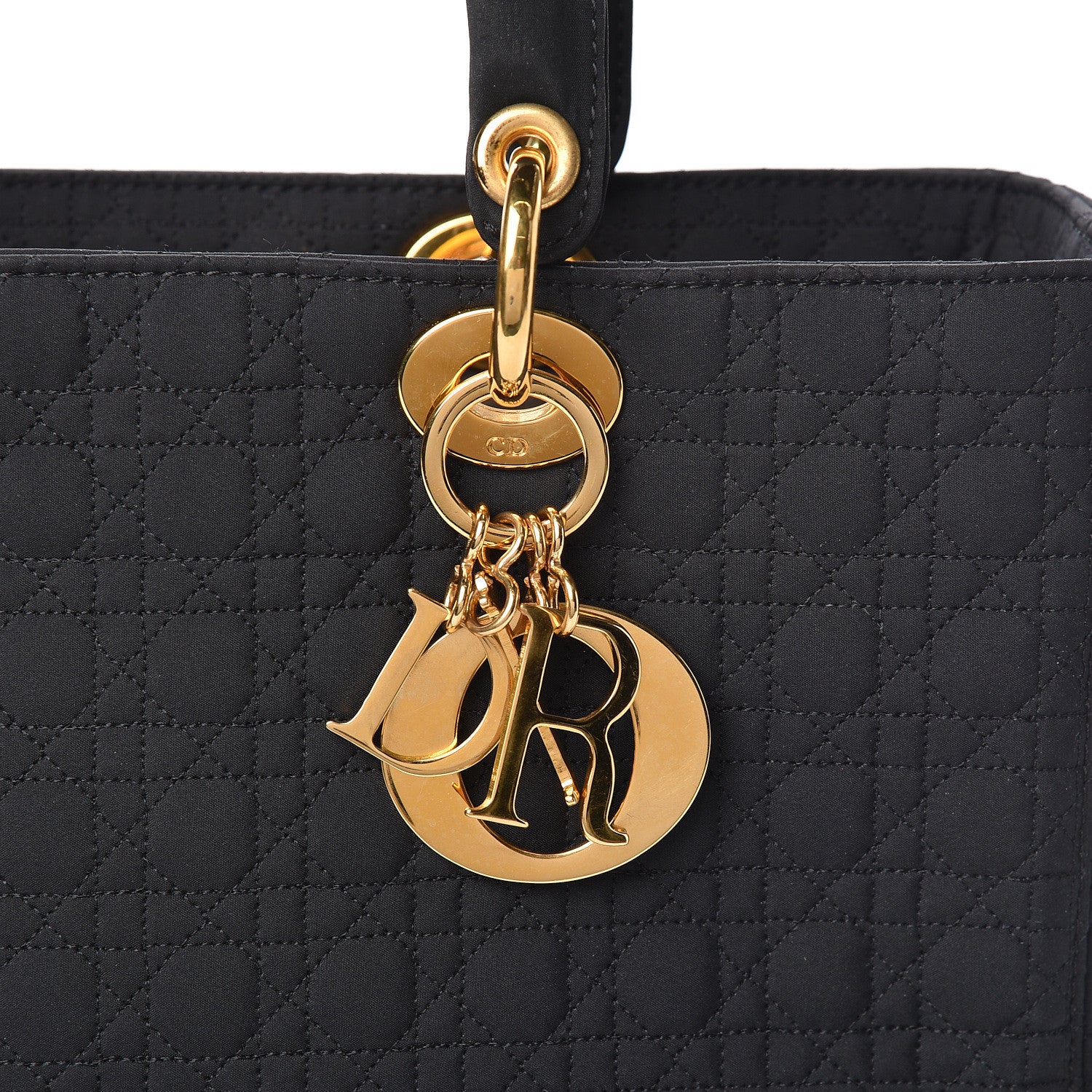 Christian Dior Nylon Cannage Large Lady Dior Black 11 of 11