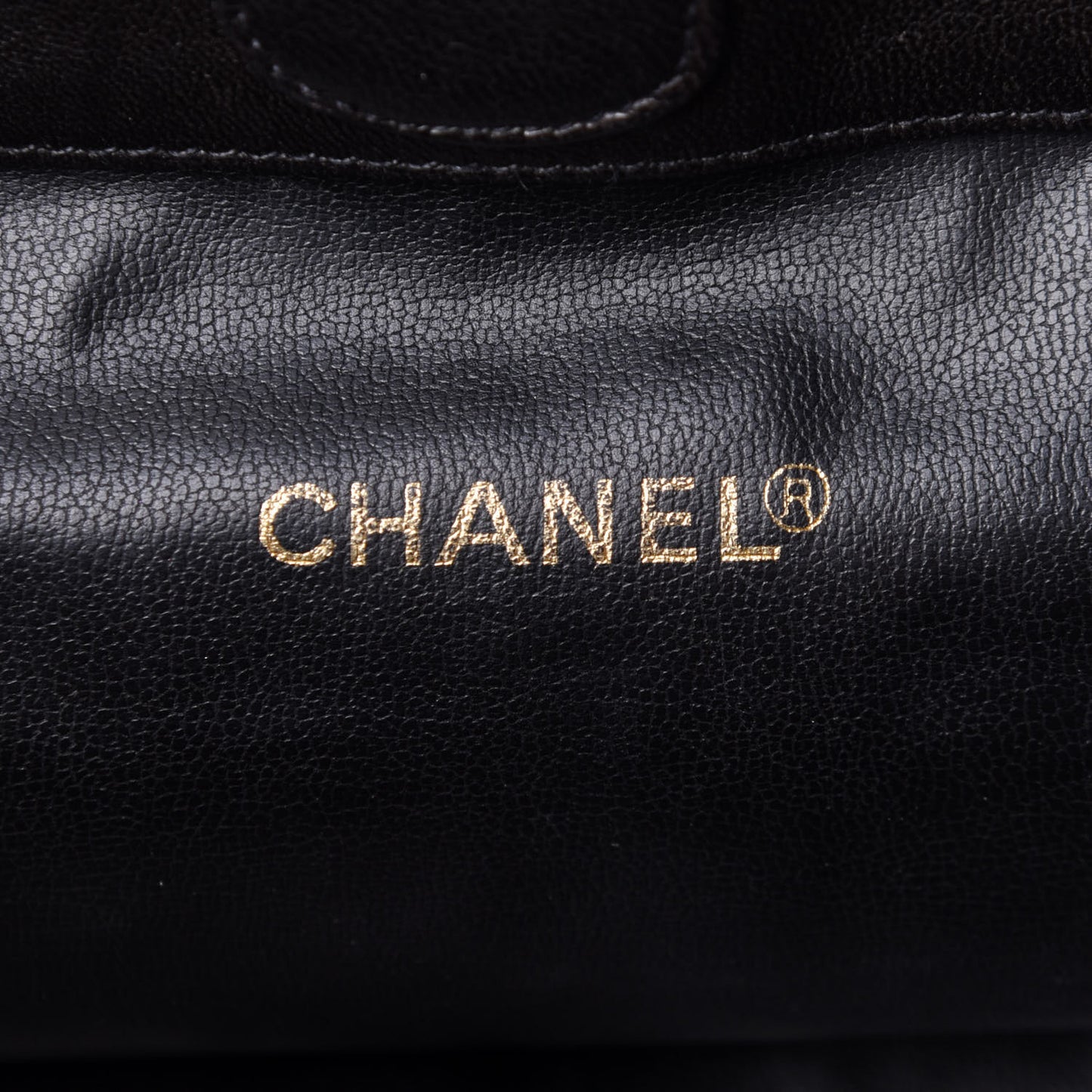 Lambskin CC Drawstring Backpack Black