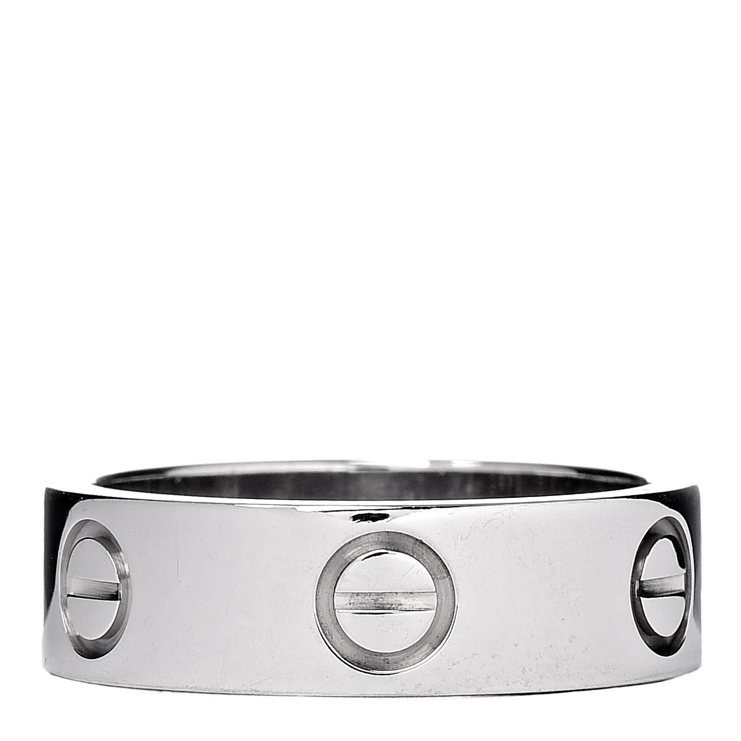 18K White Gold 5.5mm LOVE Ring 51 5.75