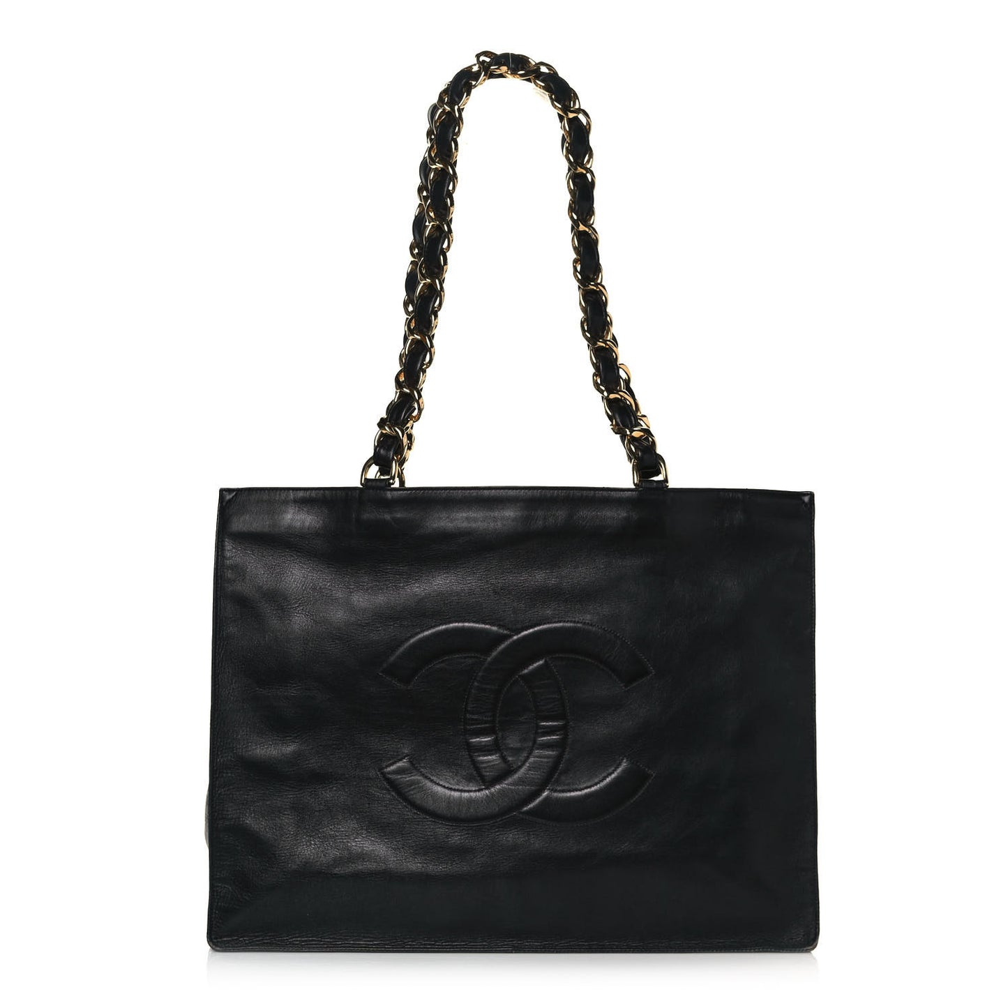 Calfskin CC Tote Black
