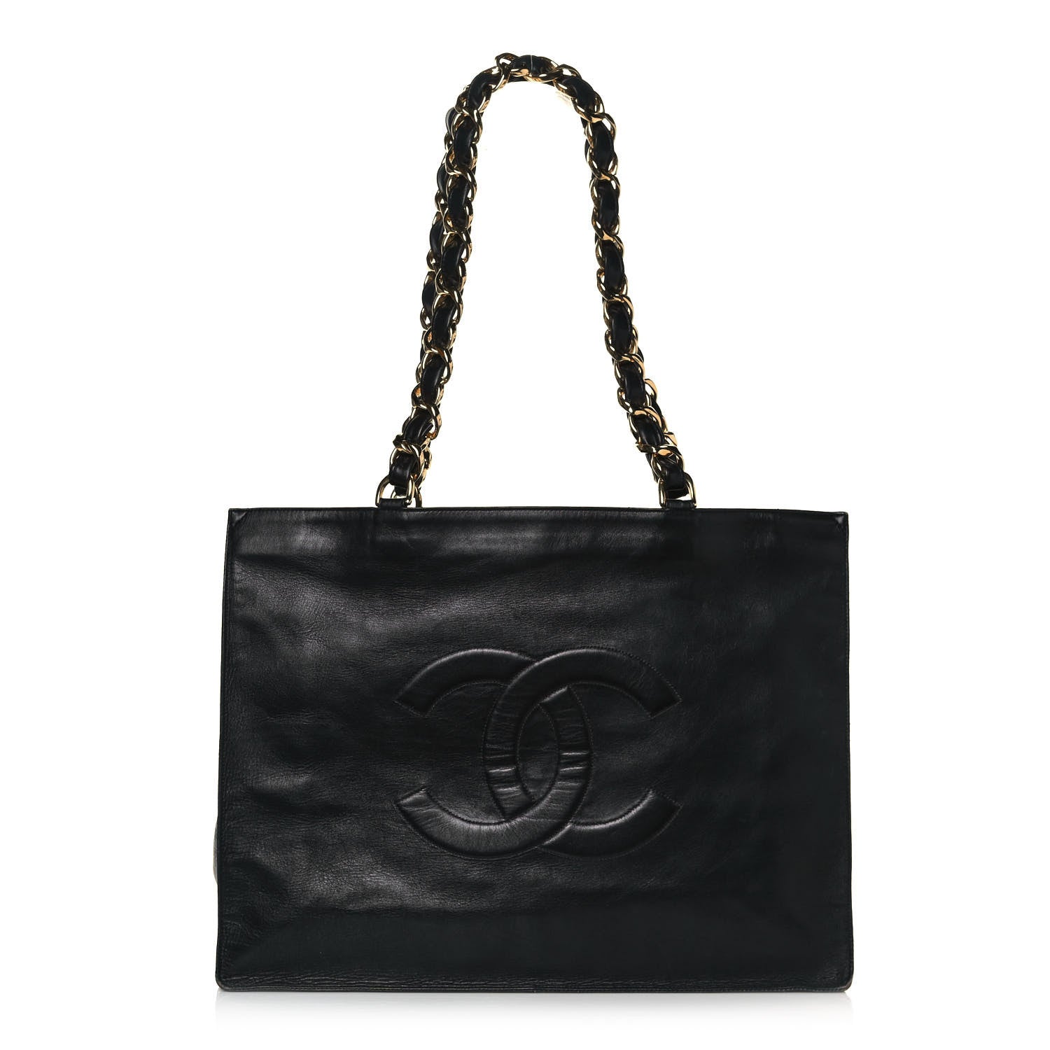 Chanel Calfskin CC Tote Black 1 of 16
