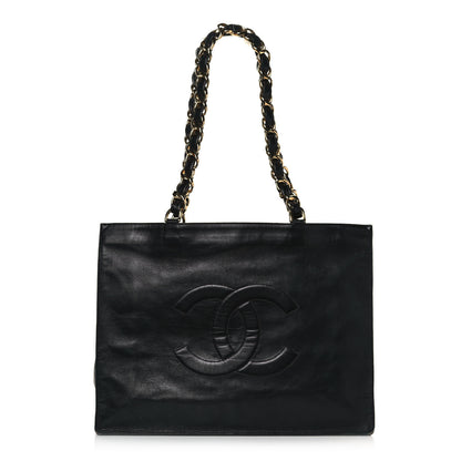 Chanel Calfskin CC Tote Black 1 of 16