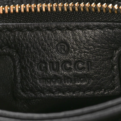 Gucci Roxy Calfskin Web Medium Blondie Top Handle Shoulder Flap Bag Black 6 of 9