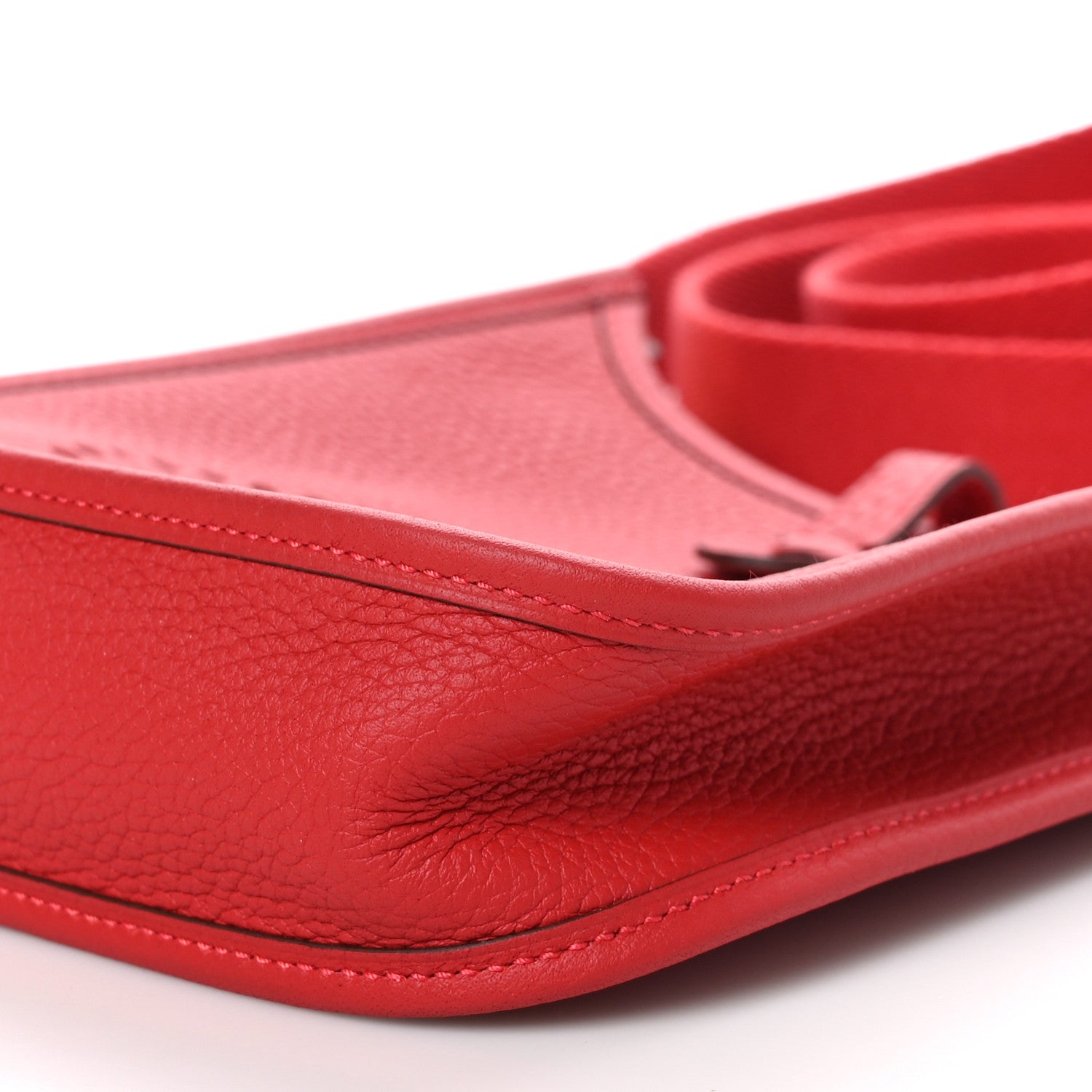 Hermes Taurillon Clemence Evelyne TPM Rouge Casaque 10 of 10