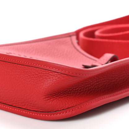 Hermes Taurillon Clemence Evelyne TPM Rouge Casaque 10 of 10