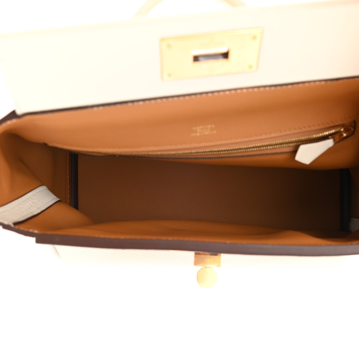 Hermes Taurillon Maurice Swift 24/24 29 Craie Nata Sesame 5 of 11