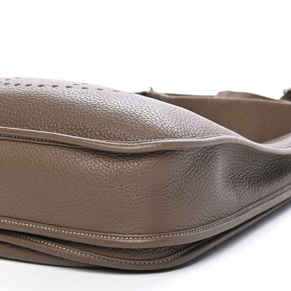 Hermes Taurillon Clemence Evelyne III PM Etoupe 9 of 11