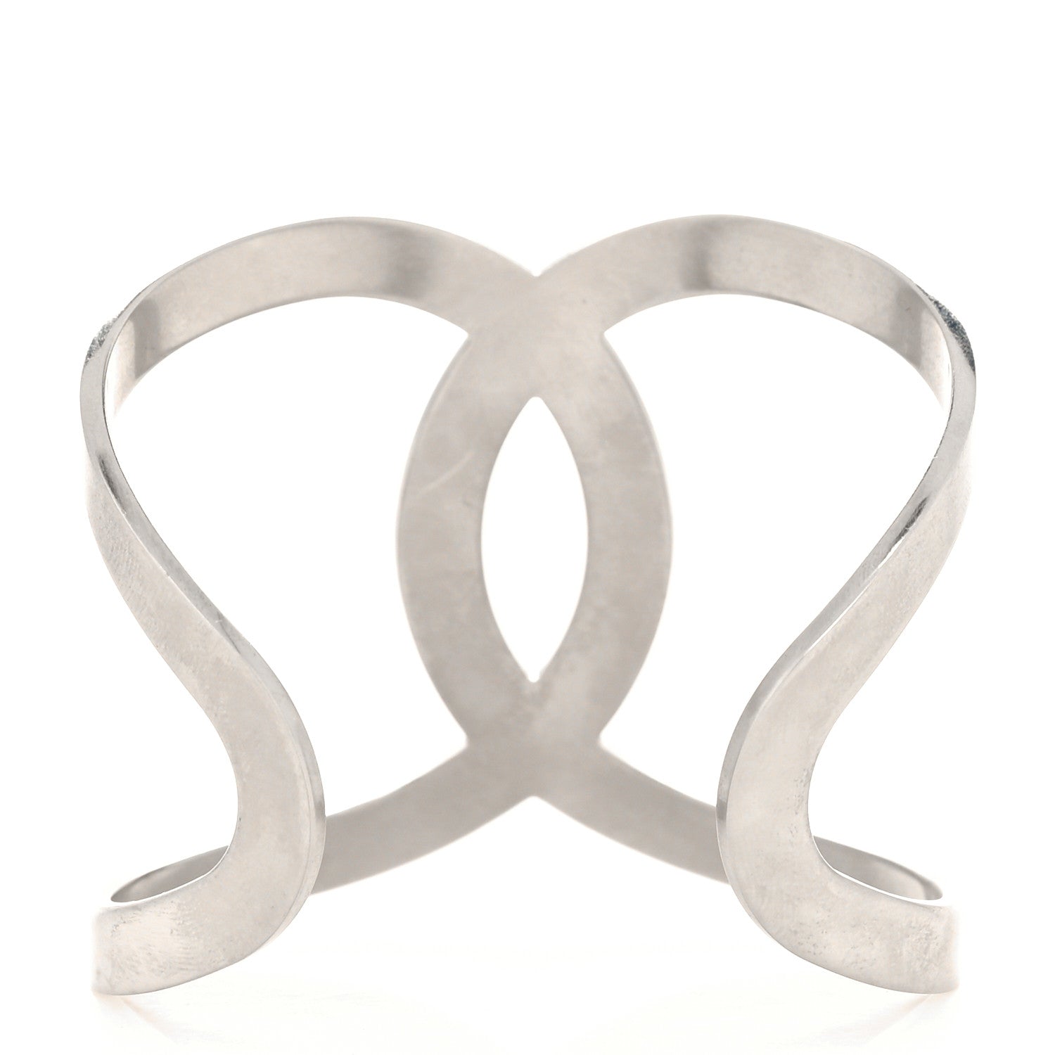 Chanel Metal CC Cuff Silver 3 of 4