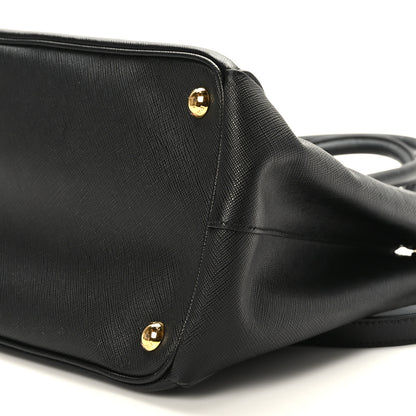 Prada Saffiano Medium Galleria Double Zip Tote Black 8 of 8