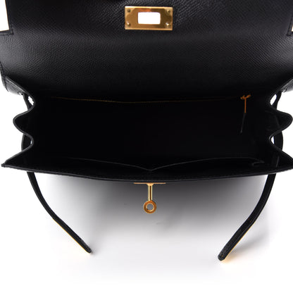 Hermes Epsom Kelly Sellier 28 Black 5 of 12