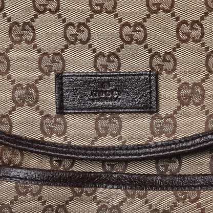 Gucci Monogram Natural Pigskin Large Diaper Bag Beige Ebony Cocoa Dark Chocolate 7 of 15